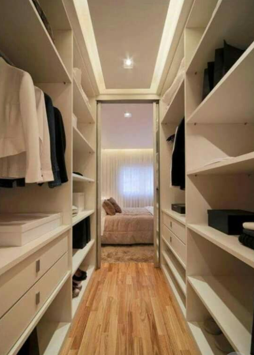 П-образная гардеробная комната в спальню Альметьевск