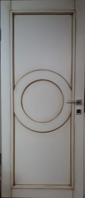 Межкомнатная дверь в профиле массив (эмаль с патиной) Альметьевск