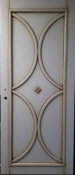 Межкомнатная дверь в профиле массив (эмаль с патиной) Альметьевск